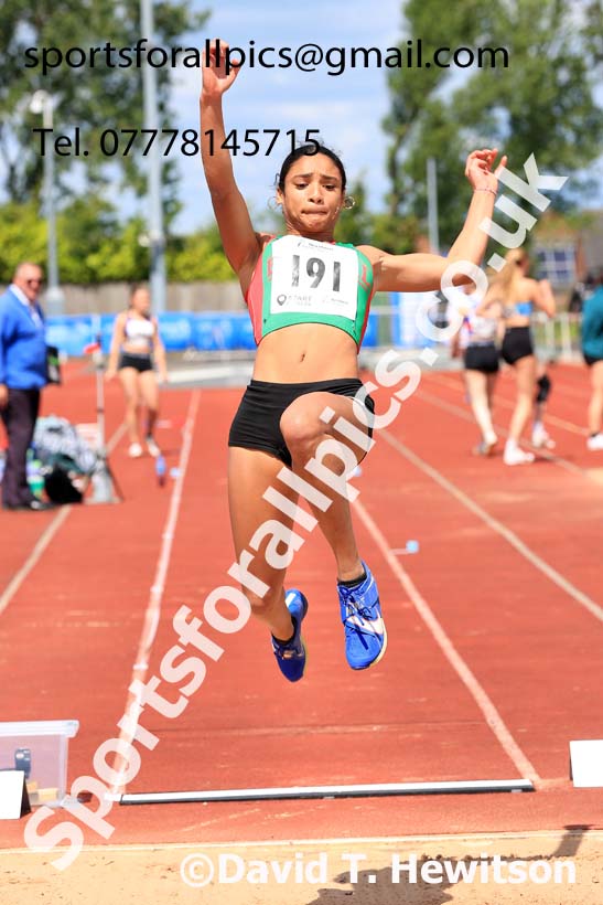 Womens Under-20s long jump, 2024 Northern Senior and Under-20s Track and Field Champs, Middlesbrough.  Photo: David T. Hewitson/Sports for All Pics